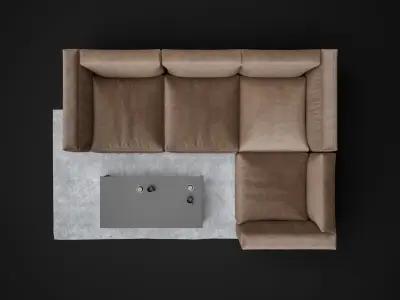 Sofa Soft - Home and Office Furniture 02 3D model
