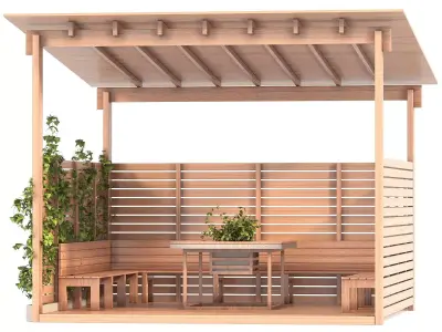 Backyard Gazebo 3D model