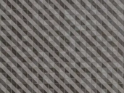 Monochrome Geometric Triangle Tiles PBR Seamless Texture