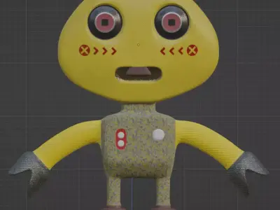 Mini Robot 3D model buy