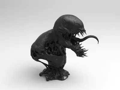 Venom Bust 3D Model Ready to Print 3D print model