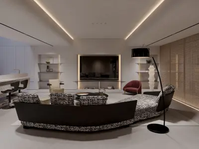 Apartment interior scenes      3D model purchase