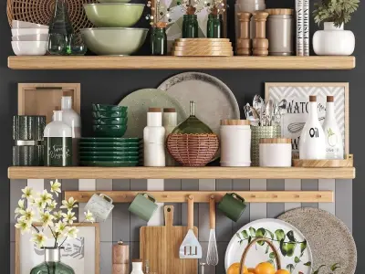 5 kitchen accessories  collections  vol1 3D Model Pack