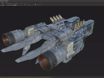 scifi-model541 spaceship 3D model