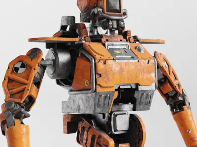 Chappie Prototype Variant Fully IK-RIGGED  3D model