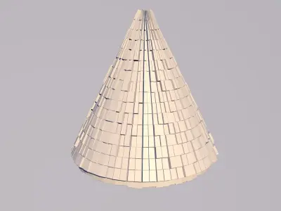 Sci Fi  Cone Shape Triangle 3D model 2019 3D model