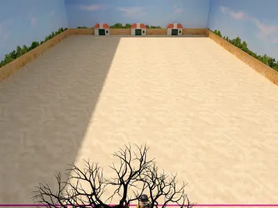 Squid Game 123 doll game scene 3D model