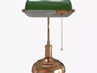 Bankers Lamp 3D model