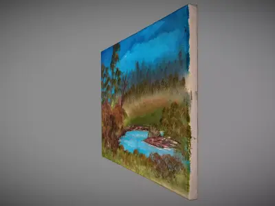 Landscape Painting 3D model