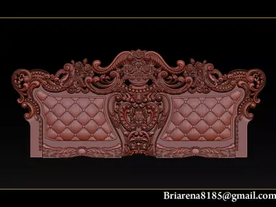 Furniture carving file stl OBJ and ZTL for CNC 3D print model