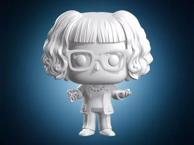 Edna Mode Incredibles Funko Pop Style Figure 3D print model