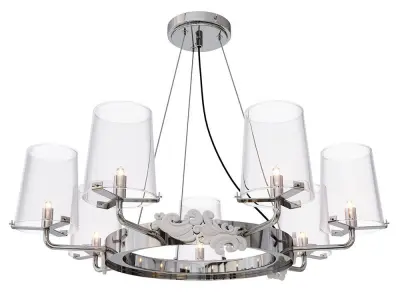 Pendant chandelier Maytoni Landmark MOD040PL-07CH 3D model
