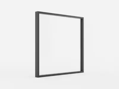 Modern Minimalist Picture Window - window 3D Model 3D model