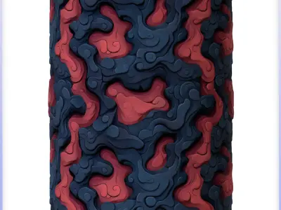 Stylized Lava Seamless Texture Texture