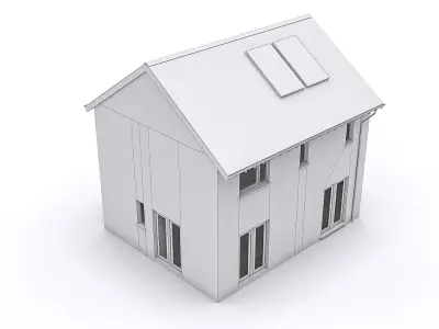 Townhouse 05 Low-poly 3D model purchase