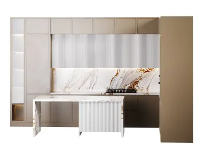 Modern kitchen 31 3D model