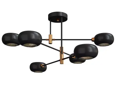 Lamp Solar System 6 Low-poly 3D model