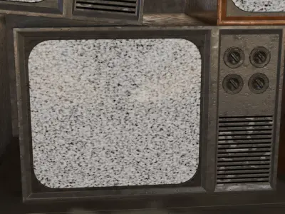 A Bunch Of TV Receivers In A Room 3D model