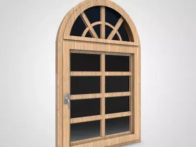 Wooden Window  3D model