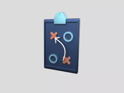 3D app web Icon Low-poly 3D model-18 Low-poly 3D model