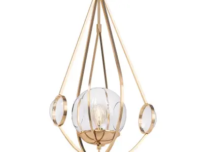 Golden Tear Drop 3D model