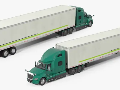  Heavy Duty Truck with Trailer 