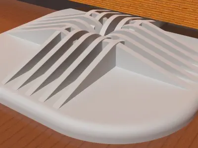 A decorative doorstop 3D print model