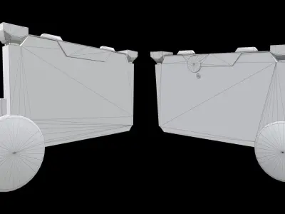 Sci-Fi Data Tape 3D model Low-poly 3D model