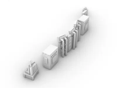 Control Panels and Consoles Pack 3D print model