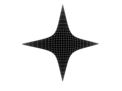 Sparkle v1 009 Low-poly 3D model