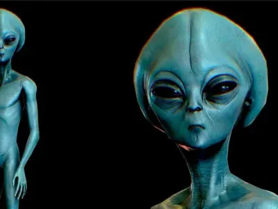 Realistic Aliens Full Pack Low-poly 3D model