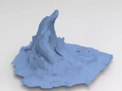 pumapunku Mountain 3 3D model