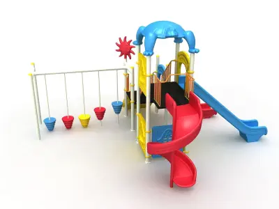 Metal Turtle Playground 049 3D model