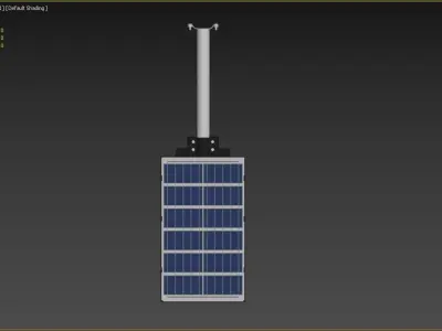 Solar Street Lights Free 3D model
