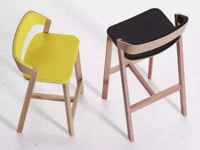 Merano barstool 3D model