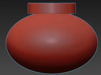 BUBBLES flush mount ceiling light 3D model