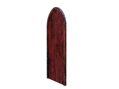Castle Door 07 Low Poly Realistic Low-poly 3D model