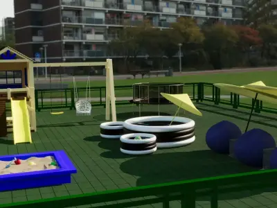 Playground Low-poly 3D model