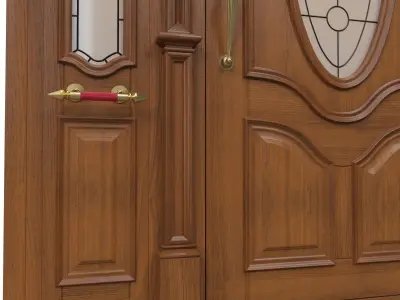 Entrance classic door 31 3D model