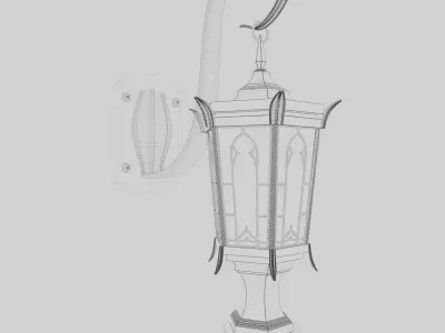 Gothic Lamp 3D model