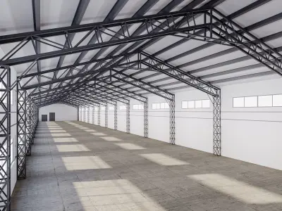 warehouse 02 lowpoly Low-poly 3D model