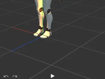 Sci-Fi robotArtificial intelligence Low-poly 3D model