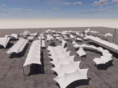 Tensile Structures Collection -A13 3D model