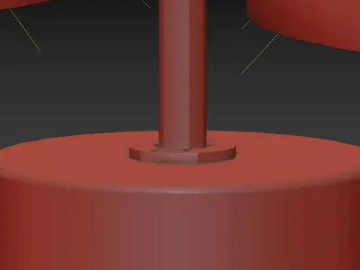 DOMES BLACK MARBLE TABLE LAMP by CB2 Exclusive 3D model