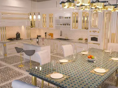 Arabic Kitchen 3D model