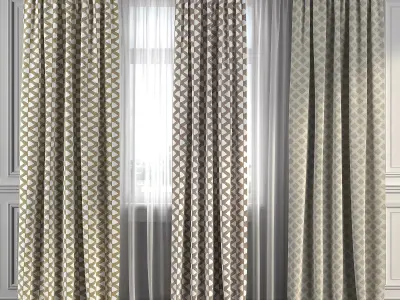 Curtain Set 290 3D model