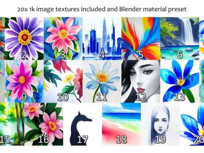 Picture frame collection - Traditional Low-poly 3D model