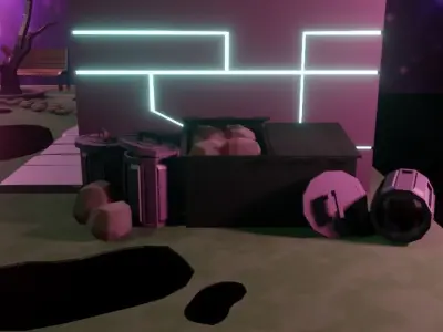 Original house low-poly game ready Low-poly 3D model