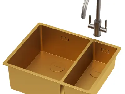 RANGEMASTER Spectra Stainless Steel Kitchen Sink 3D model