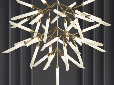 Suspension lights Spur Grande Chandelier  3D model